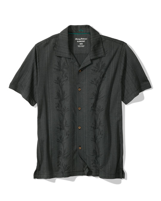 Tommy Bahama Palm Fresco Beach Border IslandZone® Camp Shirt | Coal