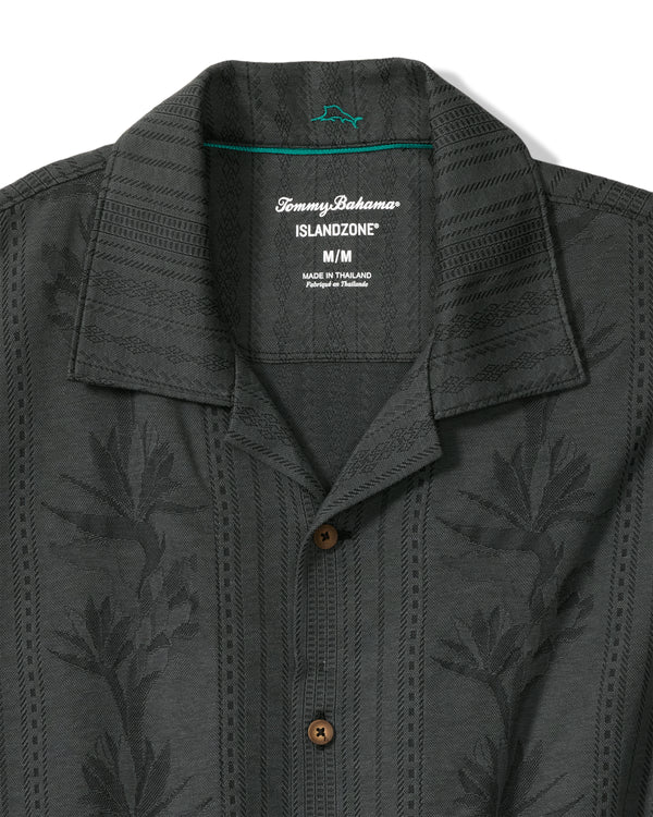 Tommy Bahama Palm Fresco Beach Border IslandZone® Camp Shirt | Coal