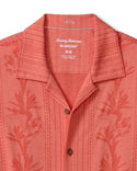 Tommy Bahama Palm Fresco Beach Border IslandZone® Camp Shirt | Spiced Crimson