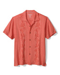 Tommy Bahama Palm Fresco Beach Border IslandZone® Camp Shirt | Spiced Crimson