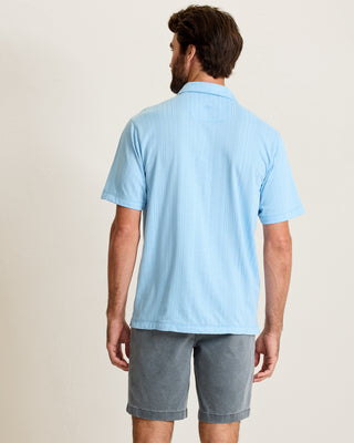 Tommy Bahama Palm Fresco Beach Border IslandZone® Camp Shirt | Dusk Blue