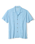 Tommy Bahama Palm Fresco Beach Border IslandZone® Chemise de camping | Dusk Blue