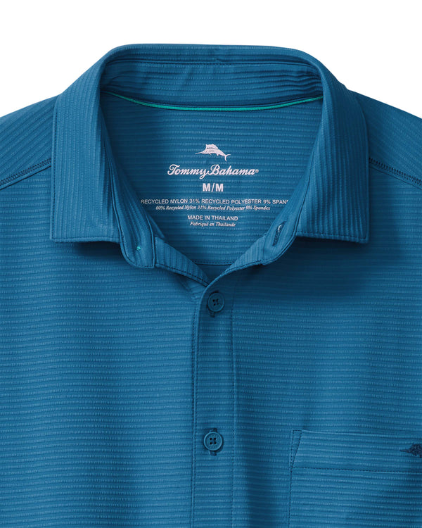 Tommy Bahama Costa Wave IslandZone® Chemise de camping | Deep Azure