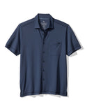 Tommy Bahama Costa Wave IslandZone® Camp Shirt | Carbon Navy