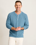 Tommy Bahama Port Oasis Long-Sleeve Henley | Vintage Blue