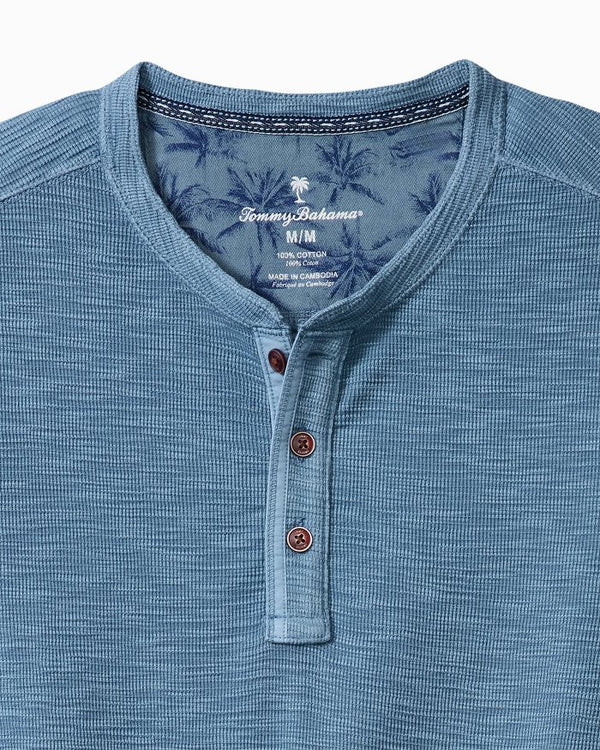 Tommy Bahama Port Oasis Long-Sleeve Henley | Vintage Blue