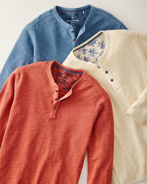 Tommy Bahama Port Oasis Long-Sleeve Henley | Cinnamon