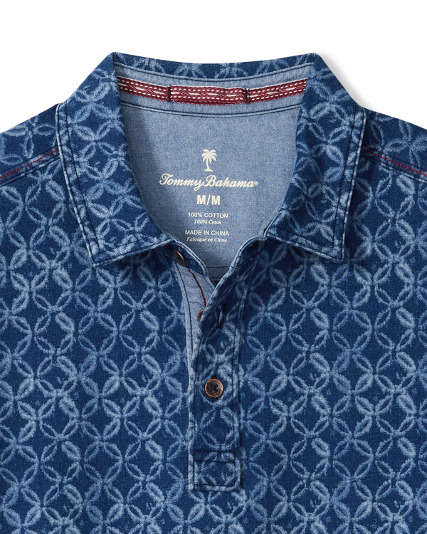 Tommy Bahama Indigo Tiles Polo | Indigo