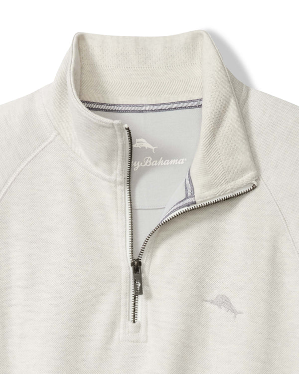 Tommy Bahama North Pole Half Zip | Coconut Heather