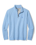 Tommy Bahama North Pole Half Zip | Bleu ciel chiné