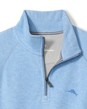 Tommy Bahama North Pole Half Zip | Bleu ciel chiné