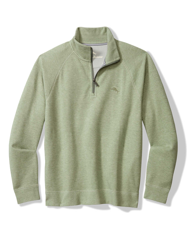 Tommy Bahama North Pol Half Zip | Tropic Fern Heather