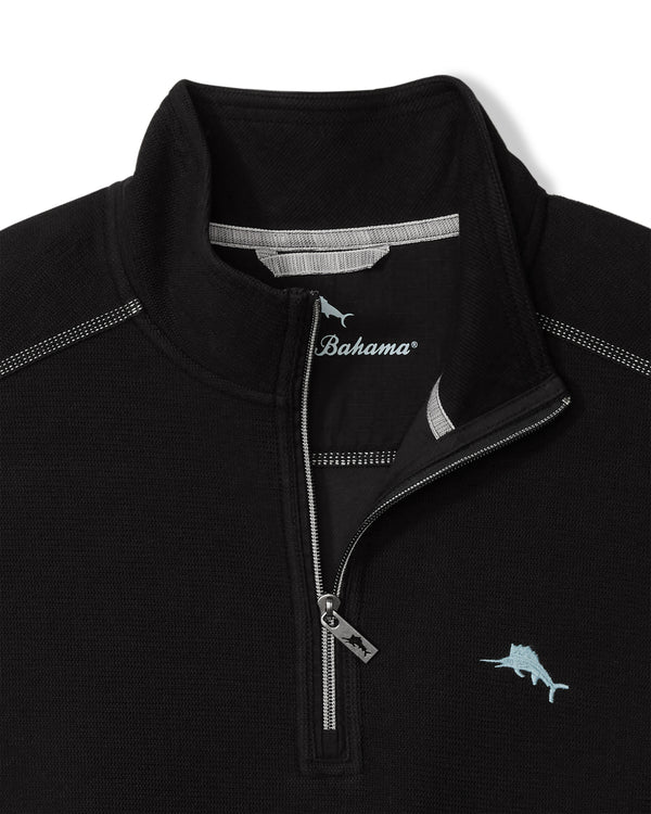 Tommy Bahama Montego Beach Half Zip | Black