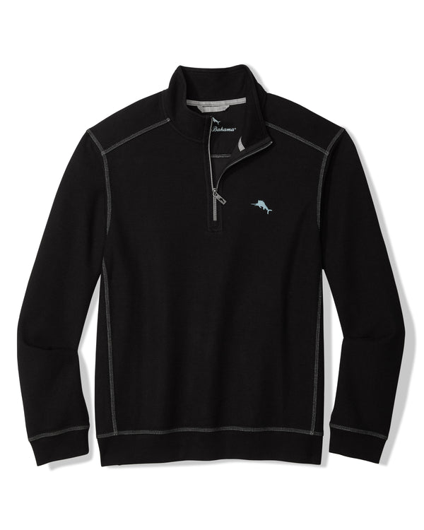 Tommy Bahama Montego Beach Half Zip | Black