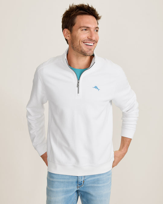 Tommy Bahama Montego Beach Half Zip | White