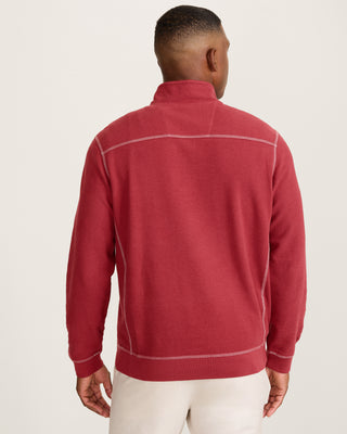 Tommy Bahama Montego Beach Half Zip | Dark Sangria