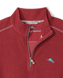 Tommy Bahama Montego Beach Half Zip | Dark Sangria