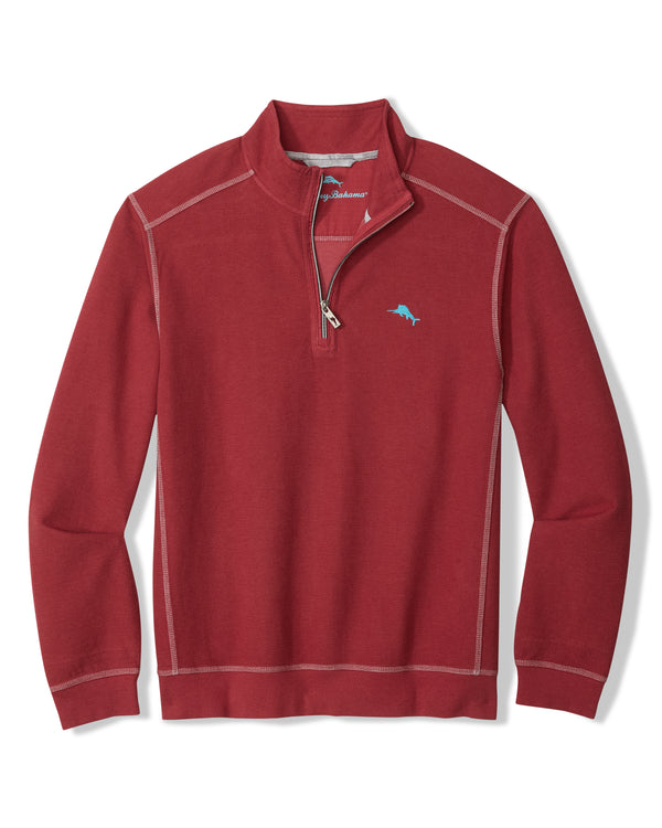Tommy Bahama Montego Beach Half Zip | Dark Sangria