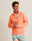 Tommy Bahama Montego Beach Half-Zip Sweatshirt | Bright Peach