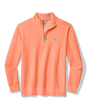 Tommy Bahama Montego Beach Half-Zip Sweatshirt | Bright Peach