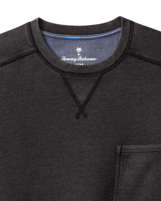 Tommy Bahama Long Sleeve Cascade Fade Crew | Black