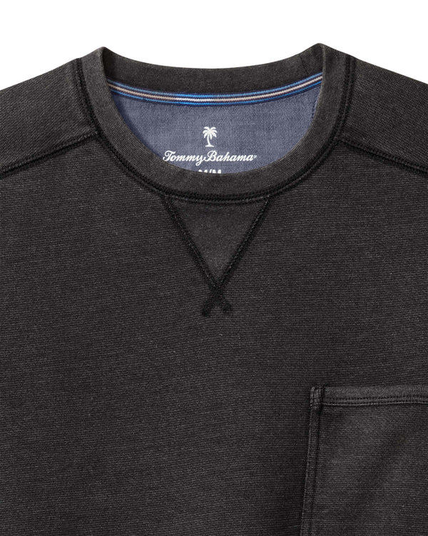 Tommy Bahama Long Sleeve Cascade Fade Crew | Black