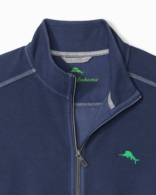 Tommy Bahama Montego Beach Full-Zip Sweatshirt | Island Navy