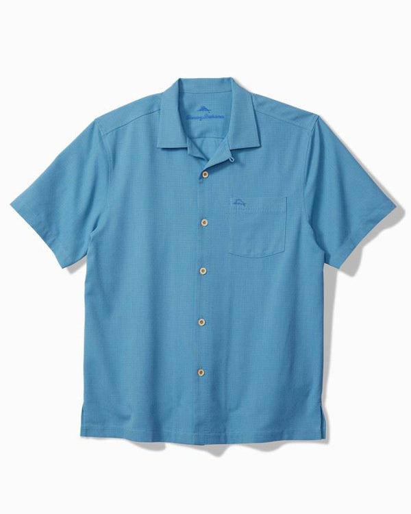 Tommy Bahama Coastal Breeze Check IslandZone® Camp Shirt | Vacation Blue - Caswell's Fine Menswear