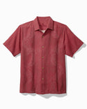 Tommy Bahama Bali Border Silk Camp Shirt | Deep Havana - Caswell's Fine Menswear