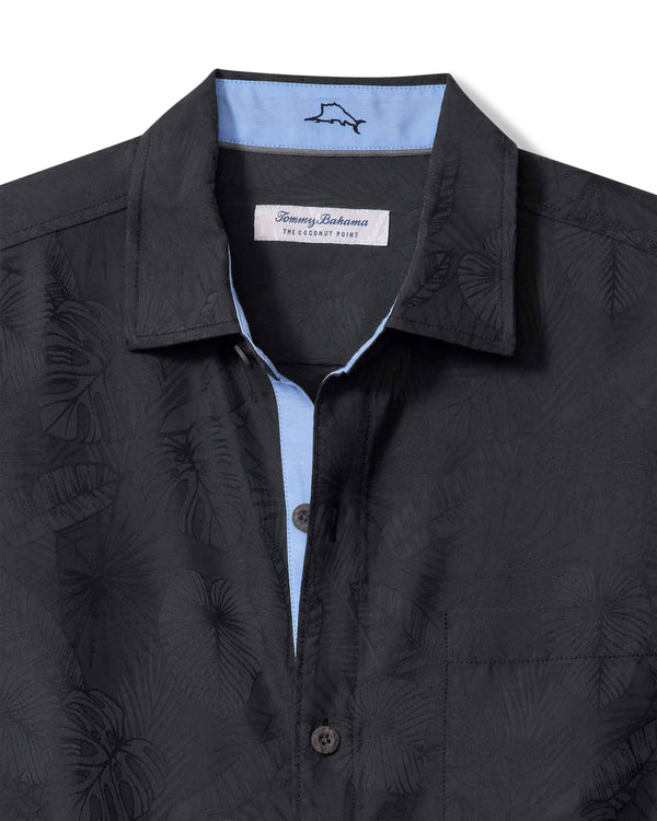 Tommy Bahama  Coconut Point Keep It Frondly IslandZone® Camp Shirt | Black - Caswell's Fine Menswear