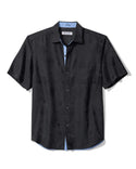 Tommy Bahama  Coconut Point Keep It Frondly IslandZone® Camp Shirt | Black - Caswell's Fine Menswear