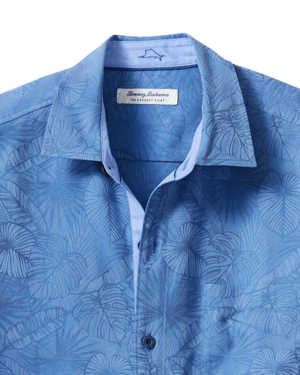 Tommy Bahama Coconut Point Keep It Frondly IslandZone® Camp Shirt | Bright Colbalt - Caswell's Fine Menswear