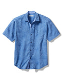 Tommy Bahama Coconut Point Keep It Frondly IslandZone® Camp Shirt | Bright Colbalt - Caswell's Fine Menswear