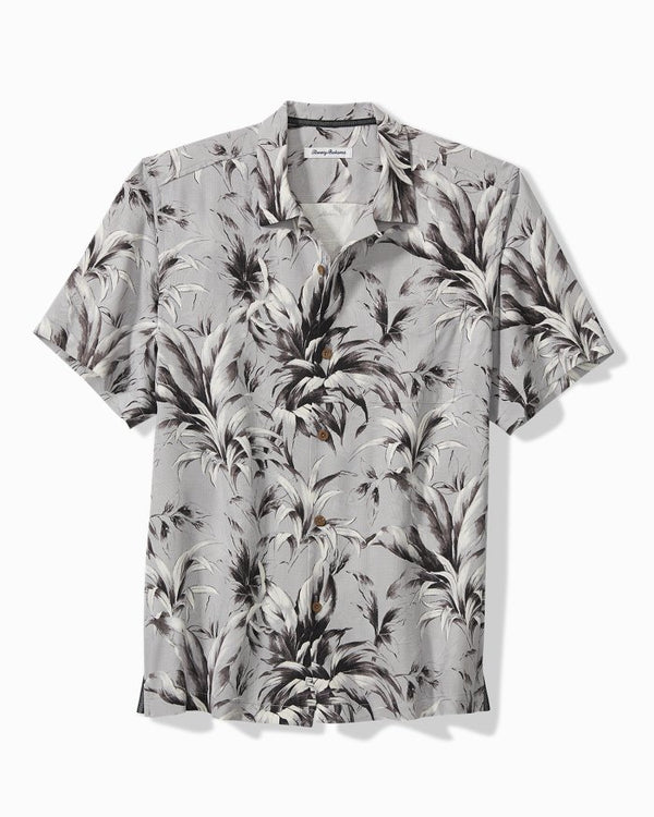 Tommy Bahama La Posadita Cove Silk Camp Shirt, Lt Storm - Caswell's Fine Menswear