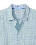 Tommy Bahama Barbados Breeze Playa Plaid Stretch-Linen Shirt | Aquifer