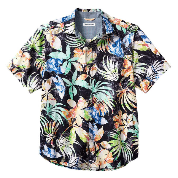 Tommy Bahama Tortola Hasta La Fuego Camp Shirt | Black - Caswell's Fine Menswear