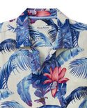 Tommy Bahama Orchid Botanic Short Sleeve Shirt | Royal Indigo - Caswell's Fine Menswear