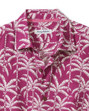 Tommy Bahama  Palm Party IslandZone® Silk-Blend Camp Shirt | Deep Holyhock - Caswell's Fine Menswear