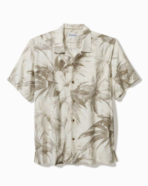 Tommy Bahama Flora Oasis IslandZone® Camp Shirt | Pure Khaki - Caswell's Fine Menswear