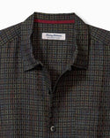 Tommy Bahama Coconut Point Prismatic Check IslandZone® Camp Shirt | Black - Caswell's Fine Menswear