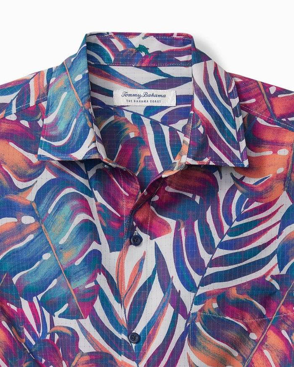 Tommy Bahama Monarch Monstera IslandZone® Shirt | Summer Grey - Caswell's Fine Menswear