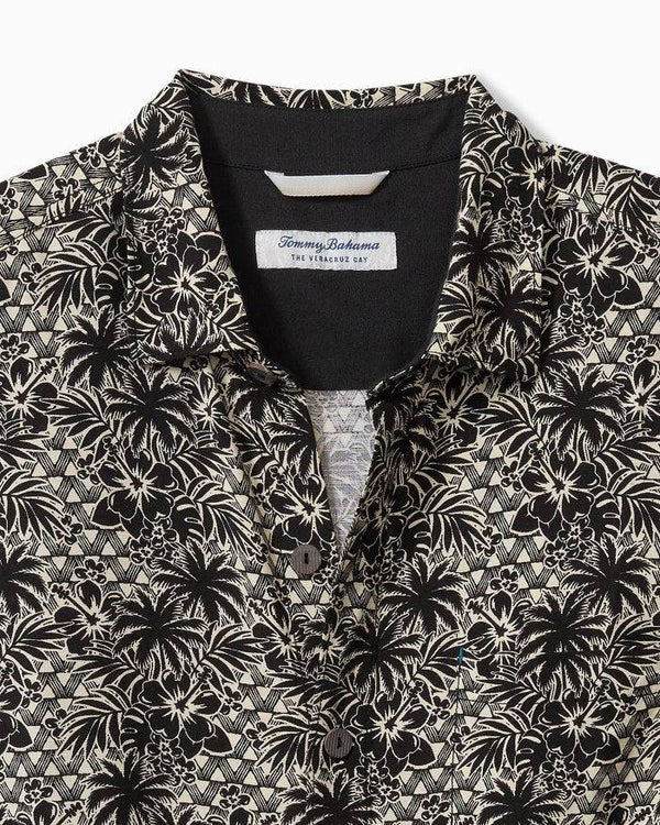 Tommy Bahama Veracruz Cay Palm Cascade Short-Sleeve Shirt | Black - Caswell's Fine Menswear