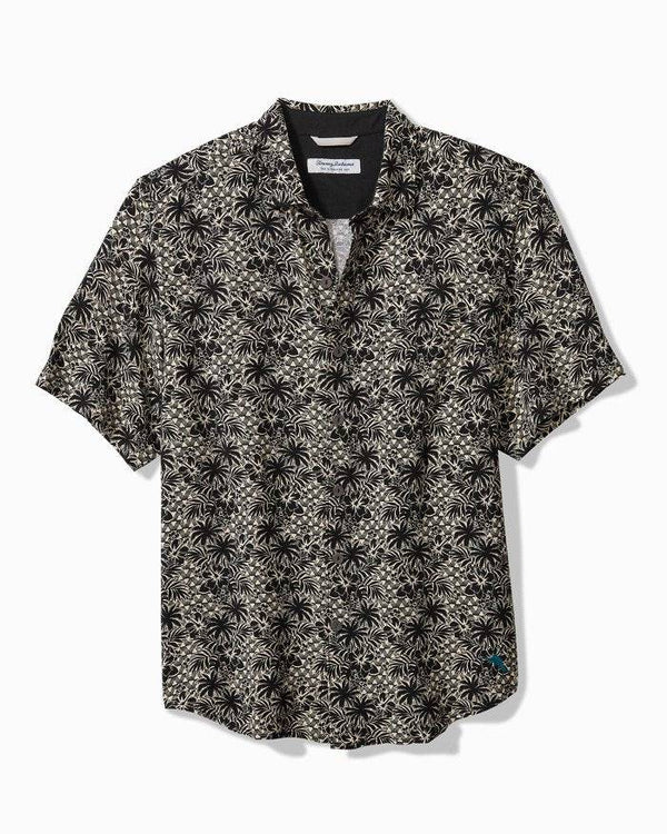 Tommy Bahama Veracruz Cay Palm Cascade Short-Sleeve Shirt | Black - Caswell's Fine Menswear