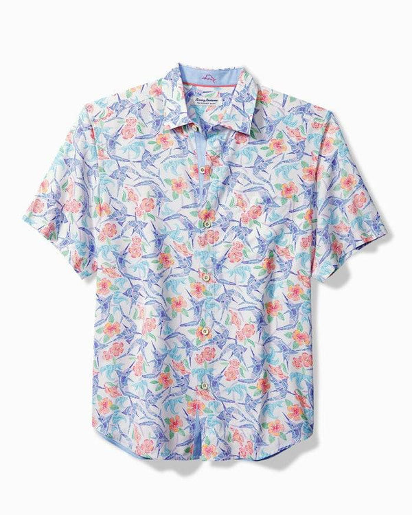 Tommy Bahama Coconut Point Marlin Mania IslandZone® Camp Shirt | White - Caswell's Fine Menswear