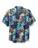 Tommy Bahama Sand Linen Fuego Palms Camp Shirt | Blue Jean - Caswell's Fine Menswear