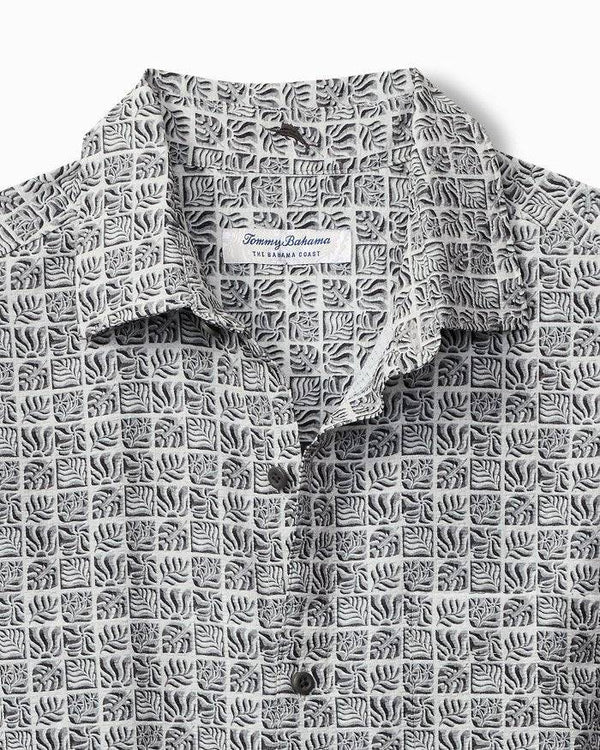 Tommy Bahama Coast Cozumel Tiles IslandZone® Shirt | Summer Grey - Caswell's Fine Menswear