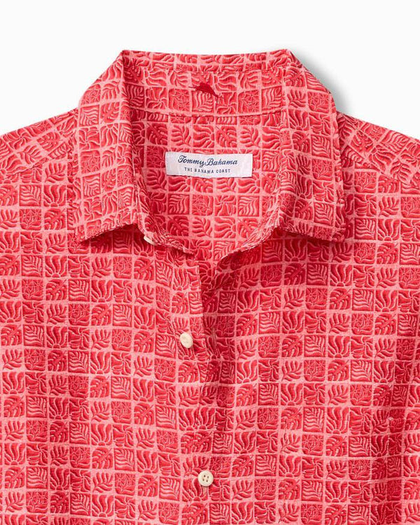 Tommy Bahama Coast Cozumel Tiles IslandZone® Shirt | Coral Coast - Caswell's Fine Menswear