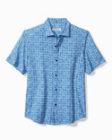 Tommy Bahama Bahama Coast Cozumel Tiles IslandZone® Shirt | Dew Drop - Caswell's Fine Menswear