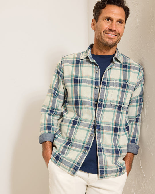 Tommy Bahama Twice The Plaid | Dockside Blue