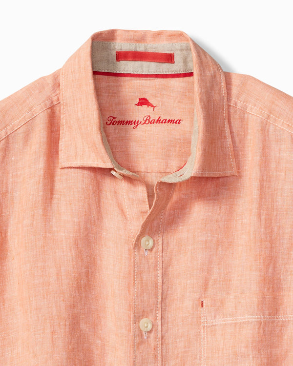 Tommy Bahama Paradise Breezer Linen Long-Sleeve Shirt | Peach Parrot